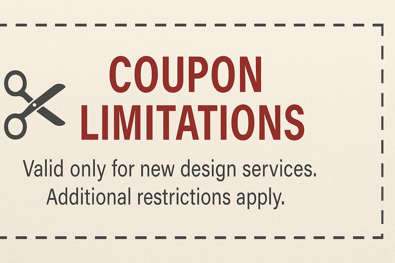 Riverside Home Designs promotional coupon - Valid only for new design services