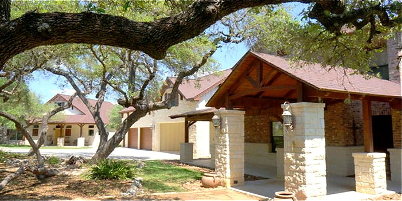 Custom Mission Style Home Design - Multi-Building Complex Texas Hill Country