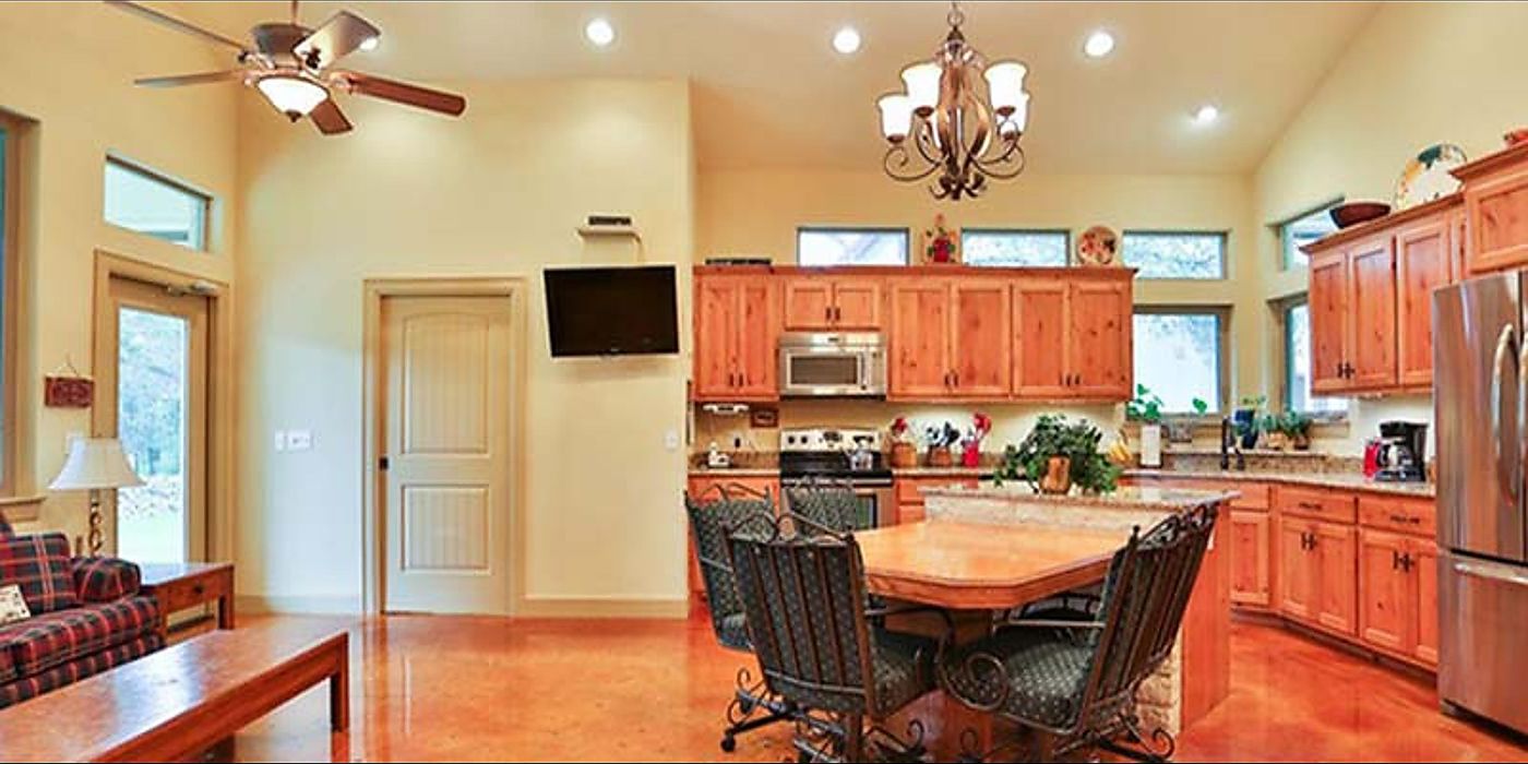 Open Kitchen Dining Design - Custom Cabinetry Texas Hill Country