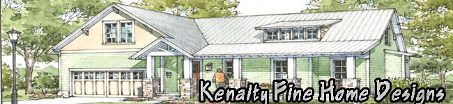 Color rendering with material finishes and exterior details - Riverside Home Designs