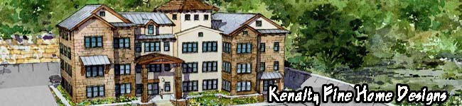 Custom home color visualization with landscaping concept - Riverside Home Designs